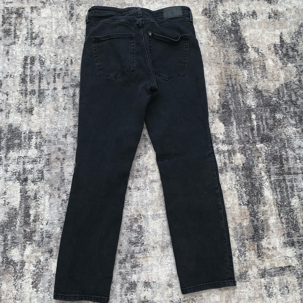 Black vintage slim high waisted jeans